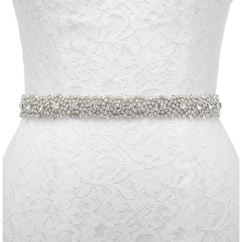 Rhinestone bridal belt